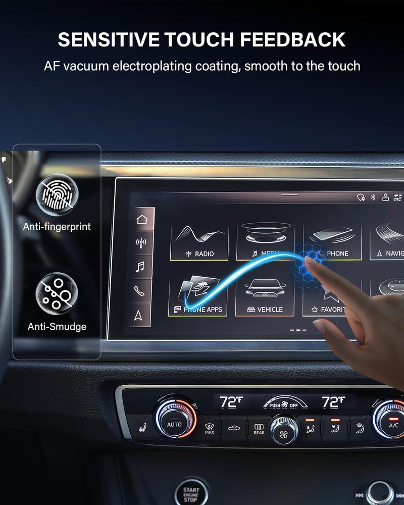 WEIPIN For Glossy Tempered Glass 2019 2020 2021 2022 2023 2024 2025 Audi Q3 8.8 Inch Touchscreen Screen Protector - Q3 (Premium/Premium S line/Premium Plus/Premium Plus S line) Accessories - Image 4